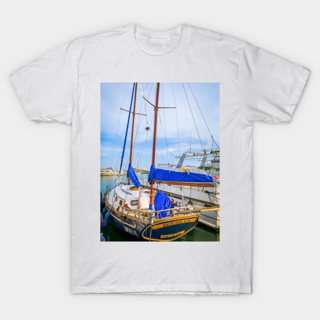 Boat Seaport Italy Summer Sail Sea Travel Italy T-Shirt by eleonoraingrid